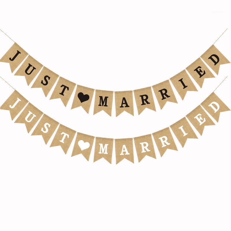 Party Decoration Just Married Bunting Garland Jute Burlap Flags Wedding Decor Banner Romantic Valentine's Day Event Supplies Po Props
Party Decoration Just Married Bunting Garland Jute Burlap Flags Wedding Decor Banner Romantic Valentine's Day Event Supplies Po Props