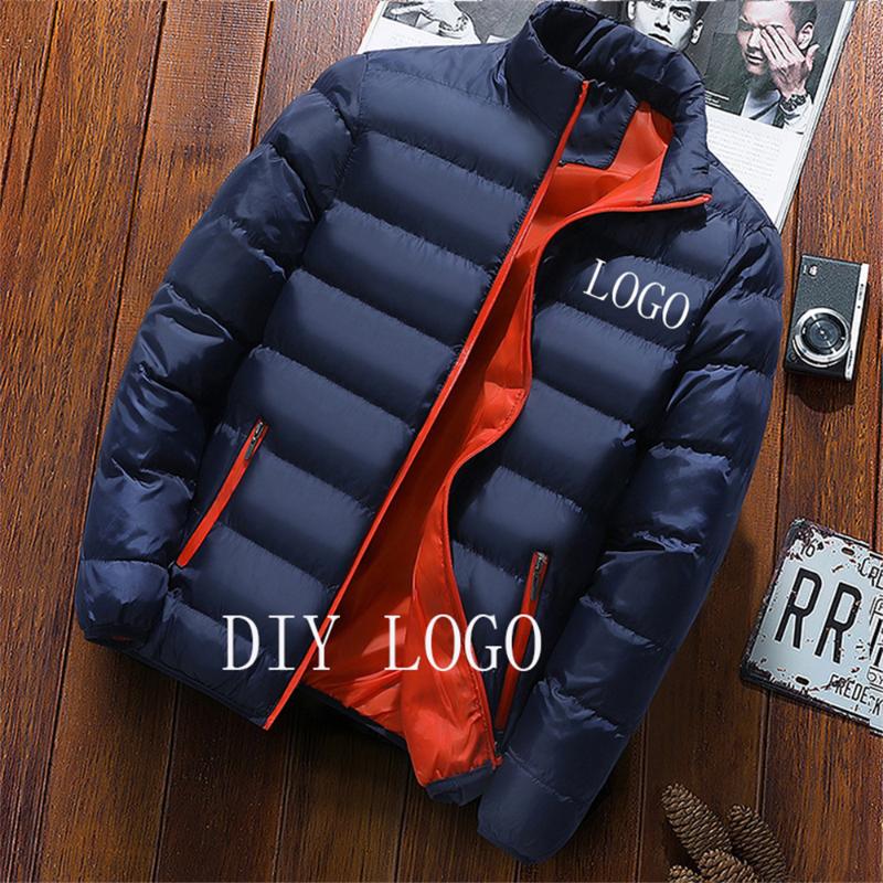 Men's Jackets Winter Custom LOGO Name Baseball Uniform Jacket Casual Thickening