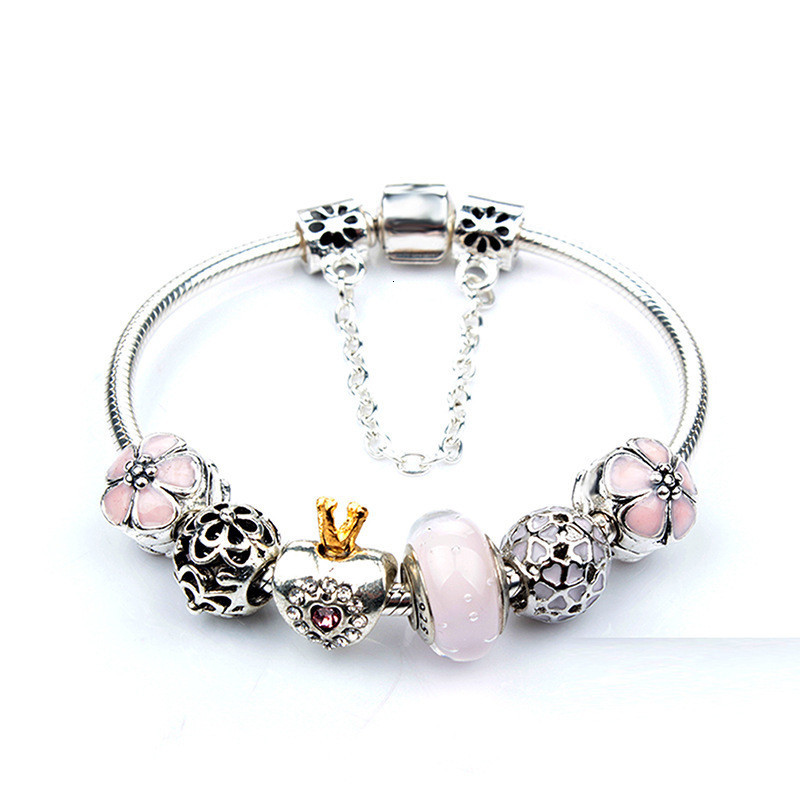 Fashion Crown Crystal Bead Bracelet for Pandora Style Pendant Charm Bead Jewelry with, Black
Fashion Crown Crystal Bead Bracelet for Pandora Style Pendant Charm Bead Jewelry with, Black
