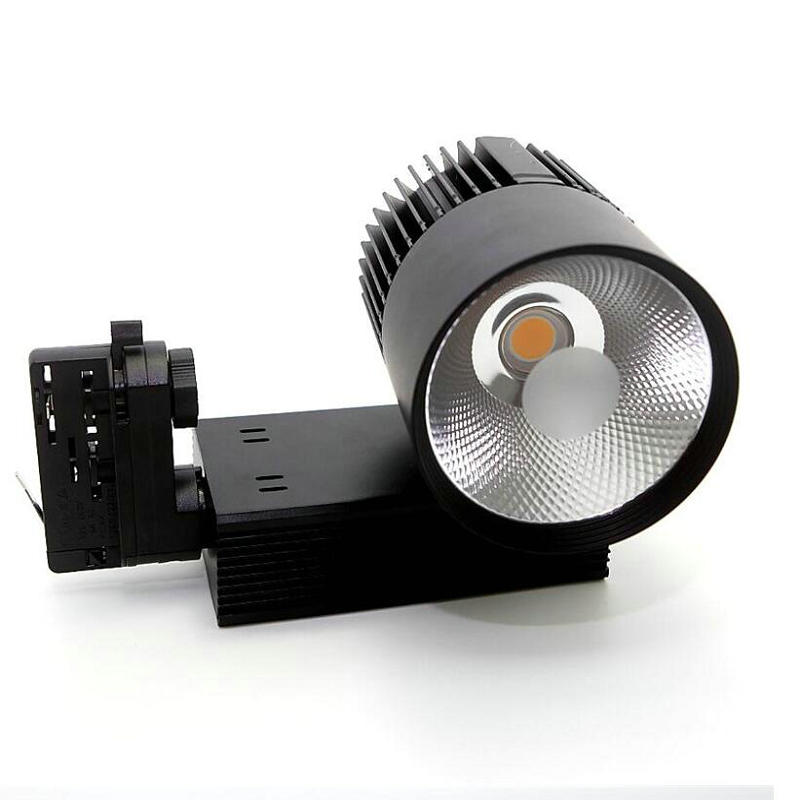 LED Track Light Rail Spots Lamp for Home Store Shop Showroom Ceiling Spotlight Black White 2wire Tracklight