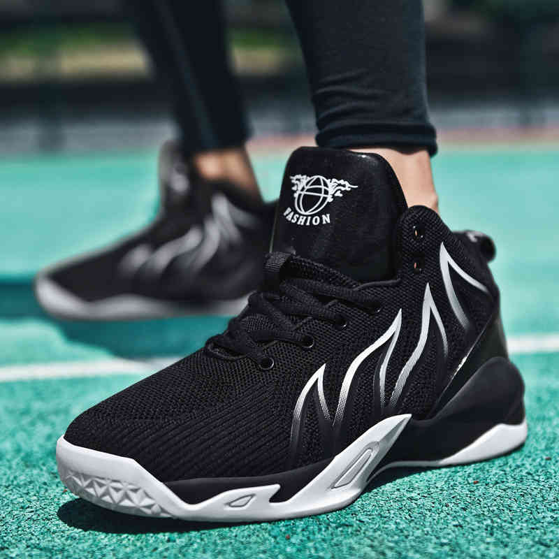 Plus Size -48 Men Basketball Shoes Breathable High-top Sports Cushioning Athletic Comfortable Black Sneakers Zapatillas 210616, Black white
Plus Size -48 Men Basketball Shoes Breathable High-top Sports Cushioning Athletic Comfortable Black Sneakers Zapatillas 210616, Black white