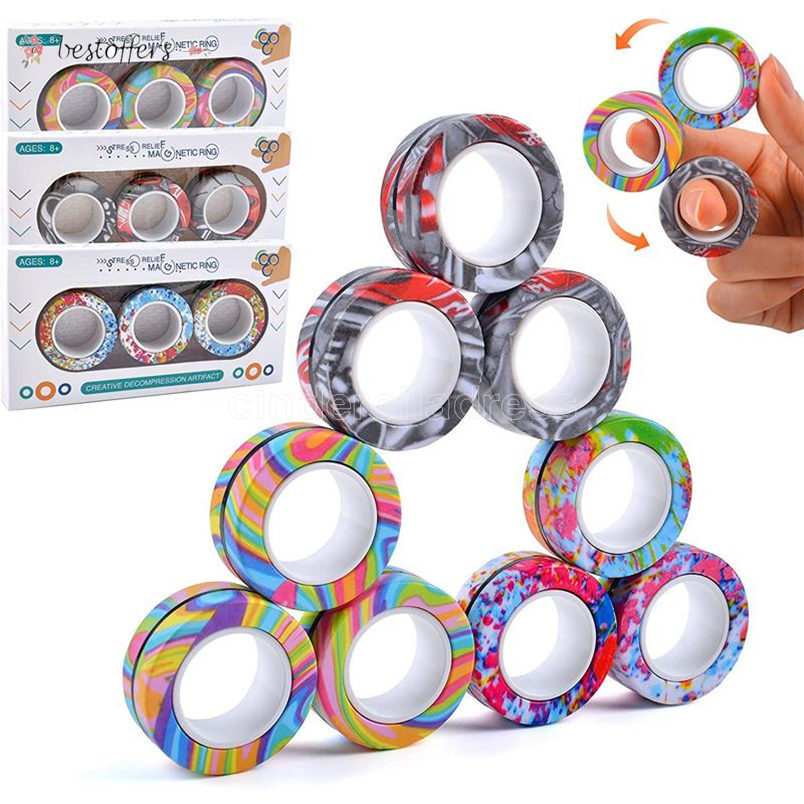 Magnetic Rings Fidget Spinner Toy for Anxiety Relief Stress Sensory Toys Therapy Pack Adults Teens Kids Stock BS06
Magnetic Rings Fidget Spinner Toy for Anxiety Relief Stress Sensory Toys Therapy Pack Adults Teens Kids Stock BS06