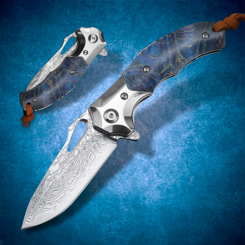 Damascus VG10 steel folding knife bearing quick opening pocket EDC hunting tool fighting tactics cool sword outdoor fishing hiking camping s
Damascus VG10 steel folding knife bearing quick opening pocket EDC hunting tool fighting tactics cool sword outdoor fishing hiking camping s
