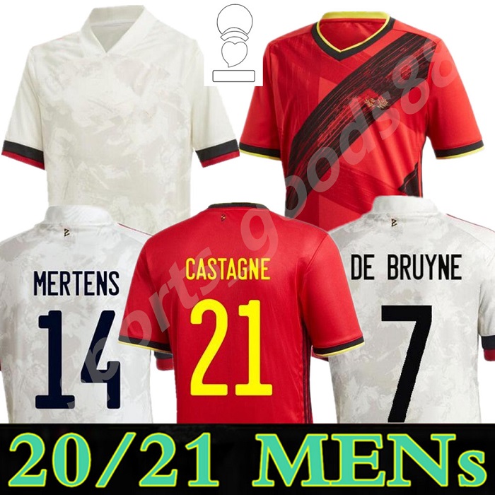2021 Belgium soccer jersey Home away LUKAKU HAZARD KOMPANY DE BRUYNE MERTENS 20 21 Adult man and kids kit sports football shirt 05