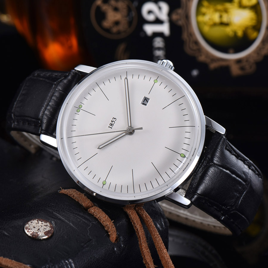 TOP Brand Wrist Watch Men Classic style Leather Strap Calendar Quartz Watches 1853 TT63, Slivery;brown
TOP Brand Wrist Watch Men Classic style Leather Strap Calendar Quartz Watches 1853 TT63, Slivery;brown