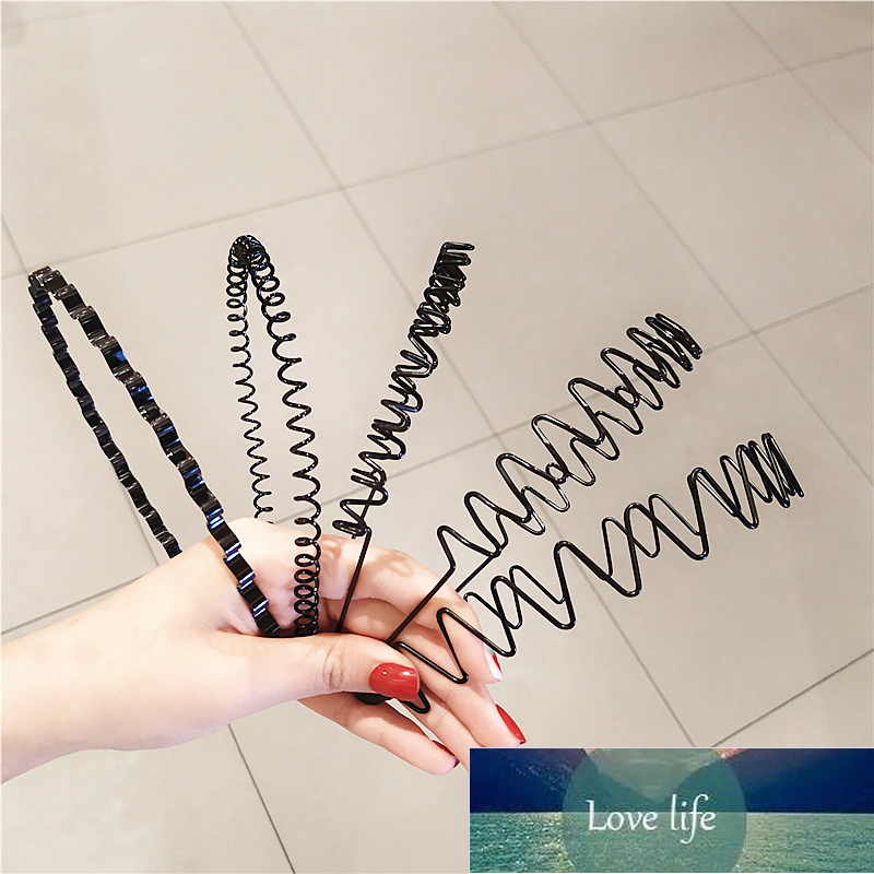 Invisible Men Women Unisex Black Metal Wavy Head Band Hair Band Head Bands Sport Headbands Headwear Hairband Hair Accessories Factory price expert des