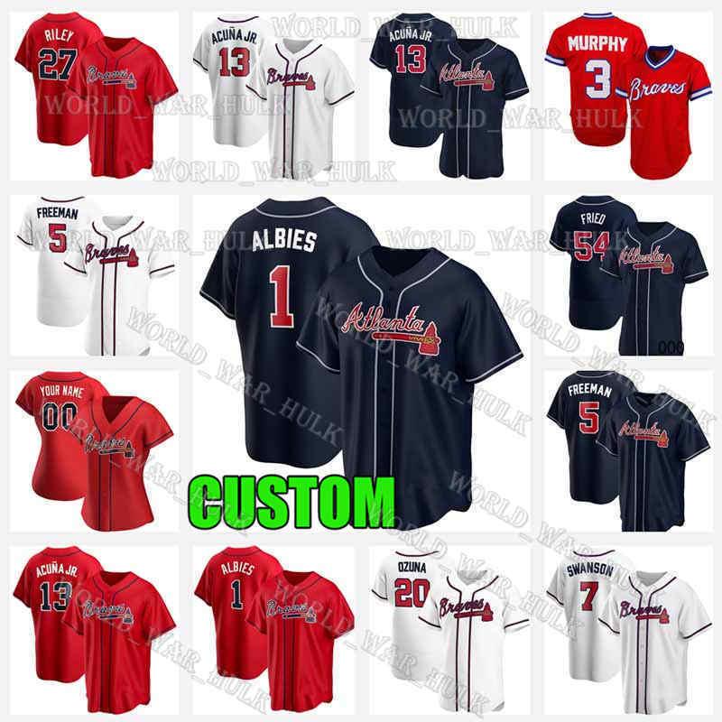 1 Ozzie Albies 27 Austin Riley Jersey 5 Freddie Freeman 13 Ronald Acuna Jr. Dale Murphy Dansby Swanson 20 Marcell Ozuna 40 Mike Soroka, Men custom 2021 new cool base(yongshi)
1 Ozzie Albies 27 Austin Riley Jersey 5 Freddie Freeman 13 Ronald Acuna Jr. Dale Murphy Dansby Swanson 20 Marcell Ozuna 40 Mike Soroka, Men custom 2021 new cool base(yongshi)