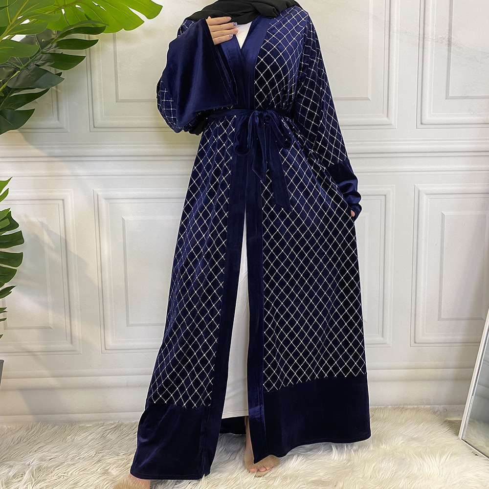 Winer Women Veet Abaya Dress Djellaba Islamic Clothing Kimono Lace-up Jubah Open Cardigan Moroccan Kaftan Elegant Mujer Abayas
Winer Women Veet Abaya Dress Djellaba Islamic Clothing Kimono Lace-up Jubah Open Cardigan Moroccan Kaftan Elegant Mujer Abayas