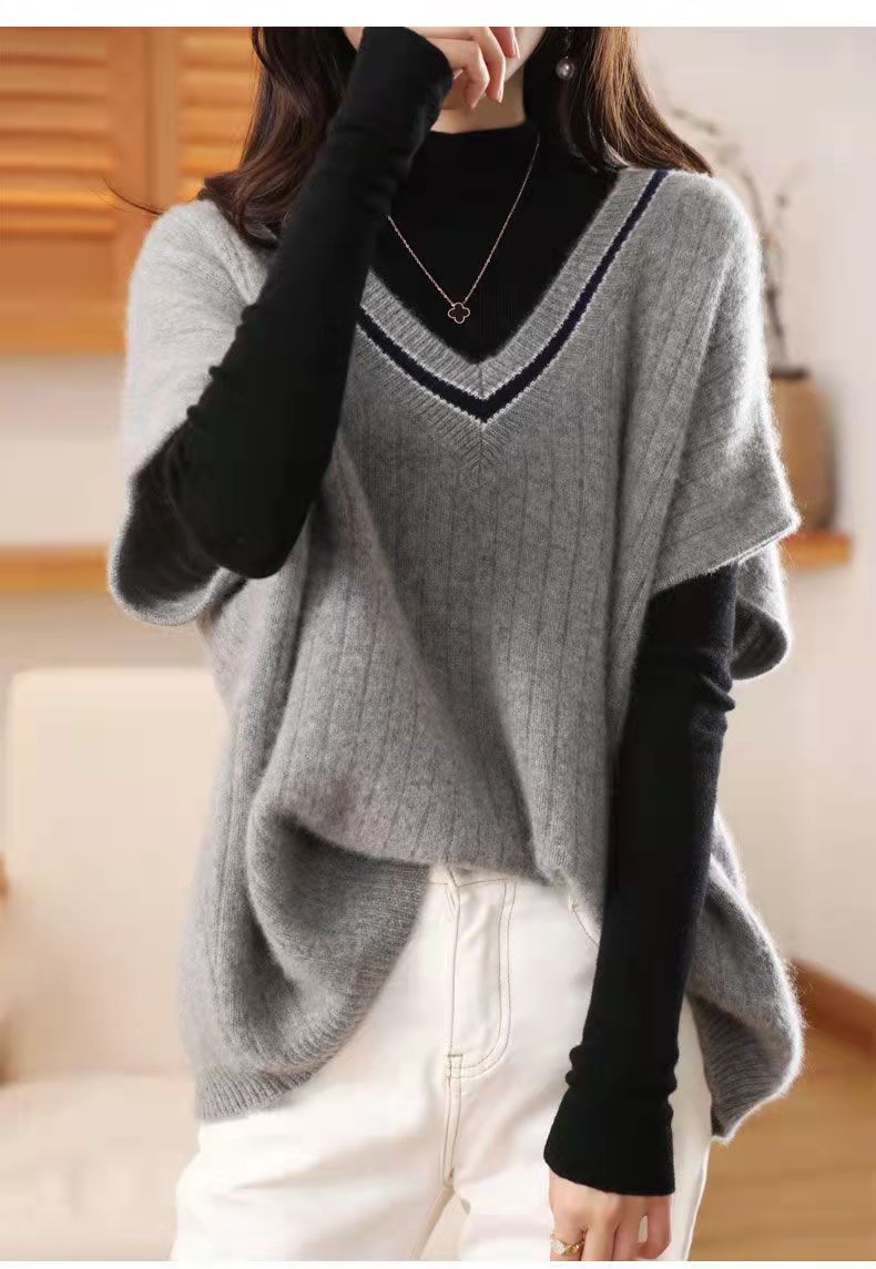 Women' Knits Tanks clothing Autumn Short sleeve summer Retro O/V-neck Show thin Knit High Waist Sleeveless Sweater Ice silk cotton quality big size 40-105kg, 1-1
Women' Knits Tanks clothing Autumn Short sleeve summer Retro O/V-neck Show thin Knit High Waist Sleeveless Sweater Ice silk cotton quality big size 40-105kg, 1-1