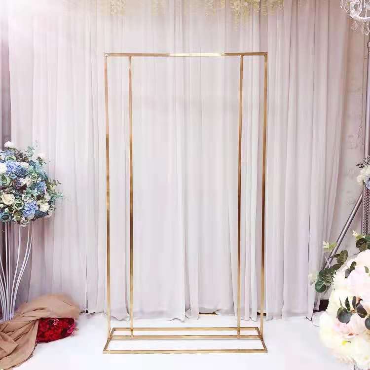4PCS Iron Arch Wedding Decoration Welcome Sign Billboard Backdrops Metal Frame Flowers Plinths Balloons Rack Birthday Party Stage Home Background Pill