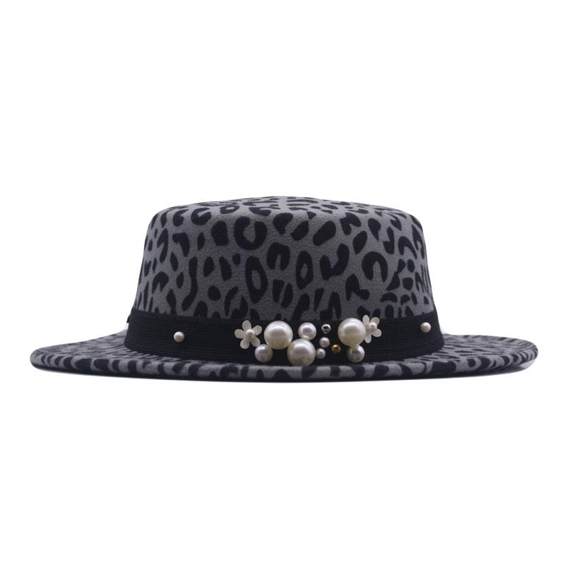 New Fashion Wide Brim Hats Autumn Winter Women Flat Solid Color Imitation Wool Female With Round Top Elegant Pearl, Gray
New Fashion Wide Brim Hats Autumn Winter Women Flat Solid Color Imitation Wool Female With Round Top Elegant Pearl, Gray