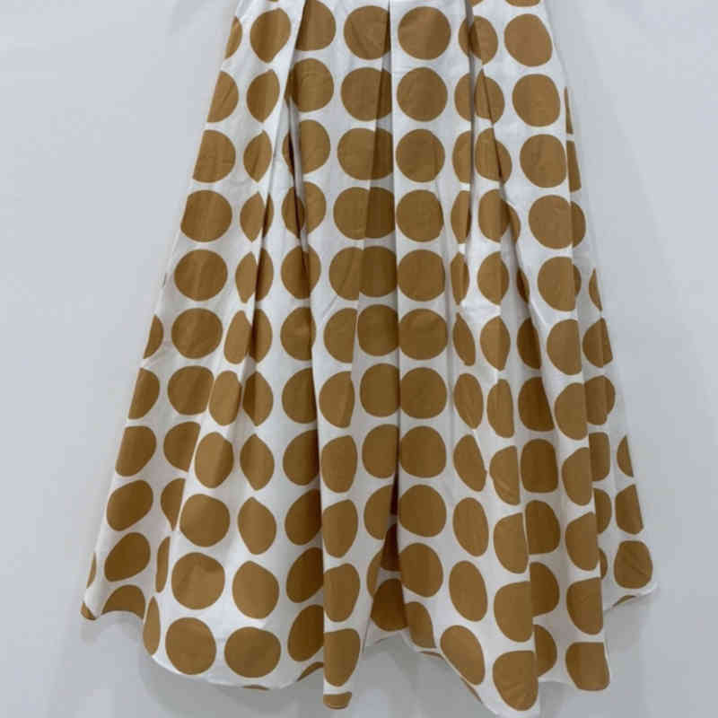 Nomikuma Woman Skirts Korean Dot High Waist A-line Mid-calf Bottoms Summer New Sweet Skirt Faldas Mujer 6G822 210427