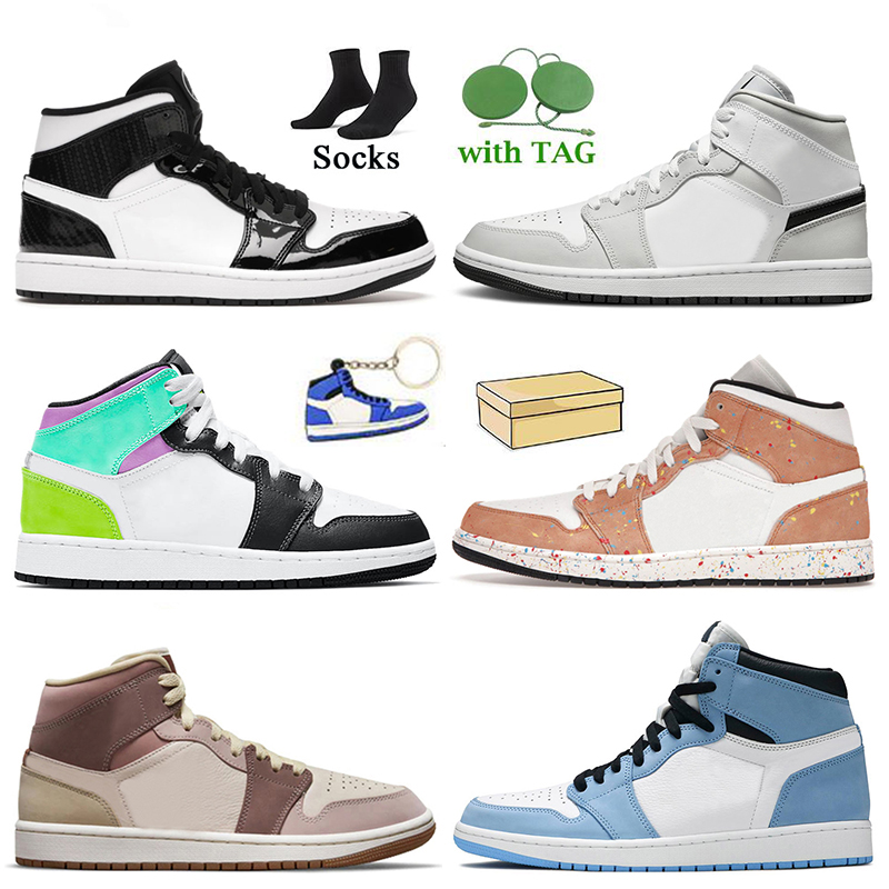 Fashion Jumpman 1 1s Basketball Shoes Carbon Fiber All-Star Mid Light Smoke Grey Pastel Brushstroke Dark Pony Smoky Mauve University Blue High OG J1 Trainers Sneakers, #17 high og hand crafted 36-47
Fashion Jumpman 1 1s Basketball Shoes Carbon Fiber All-Star Mid Light Smoke Grey Pastel Brushstroke Dark Pony Smoky Mauve University Blue High OG J1 Trainers Sneakers, #17 high og hand crafted 36-47