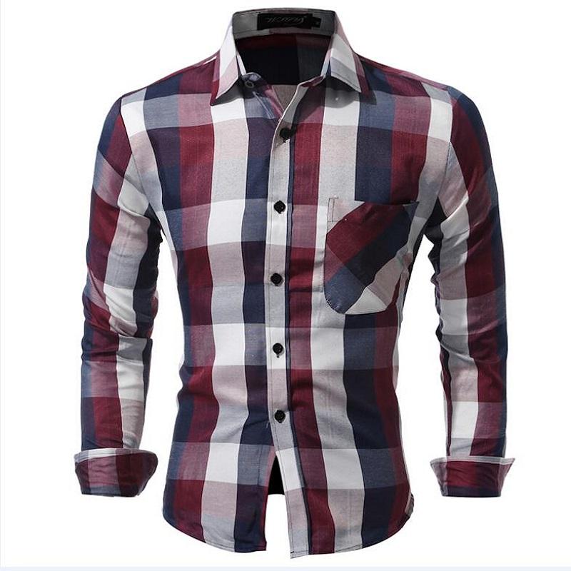 Men Plaid Shirt 2021 Fashion Spring Autumn Casual Long Sleeve Dress Slim Fit Styles Brand Man Clothes Camisas Size 3XL JIE Men's Shirts, Red
Men Plaid Shirt 2021 Fashion Spring Autumn Casual Long Sleeve Dress Slim Fit Styles Brand Man Clothes Camisas Size 3XL JIE Men's Shirts, Red