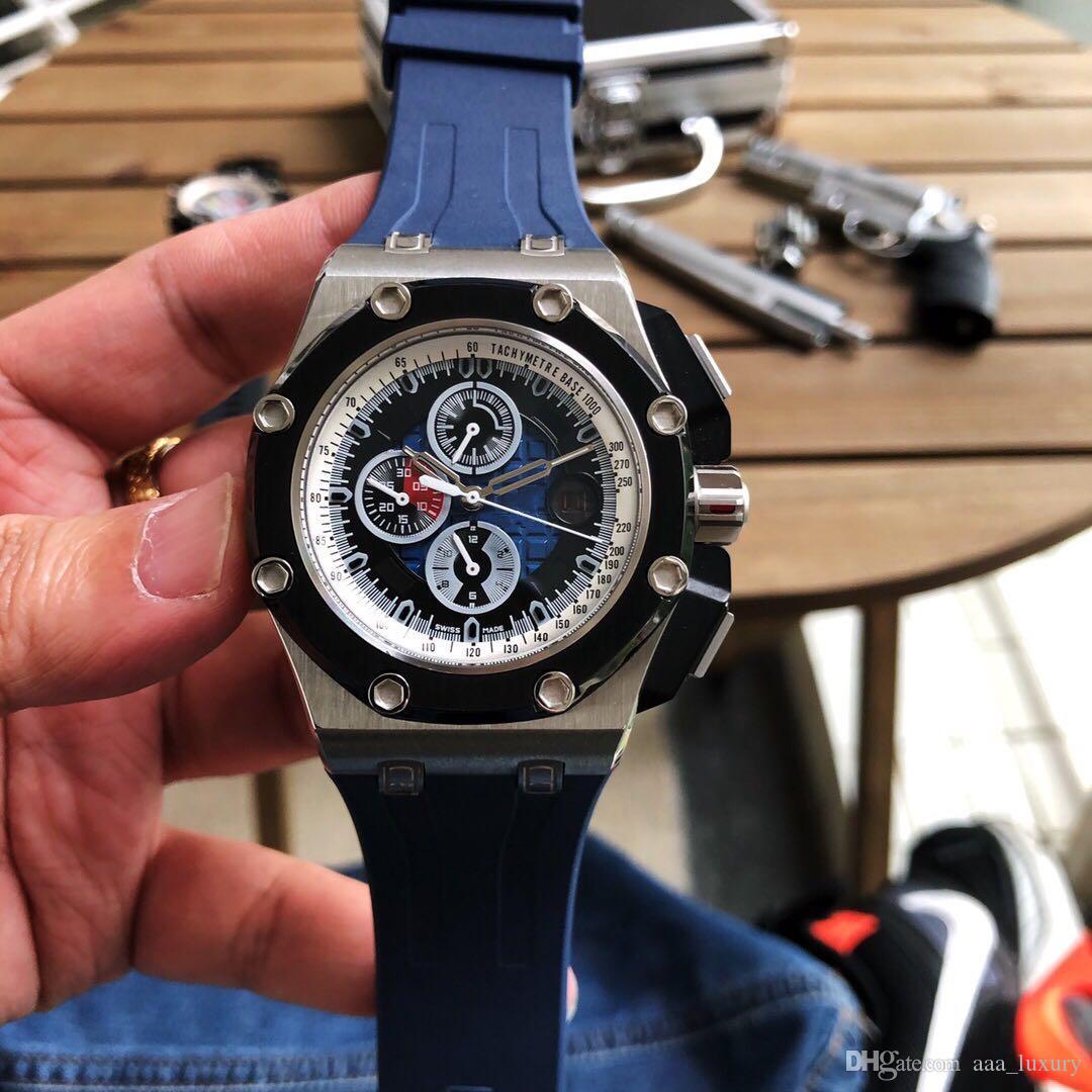 Super montre DE luxe 3126 automatic mechanical movement watches 44mm*13mm 316 fine steel case rubber strap original buckle, Super 98
Super montre DE luxe 3126 automatic mechanical movement watches 44mm*13mm 316 fine steel case rubber strap original buckle, Super 98