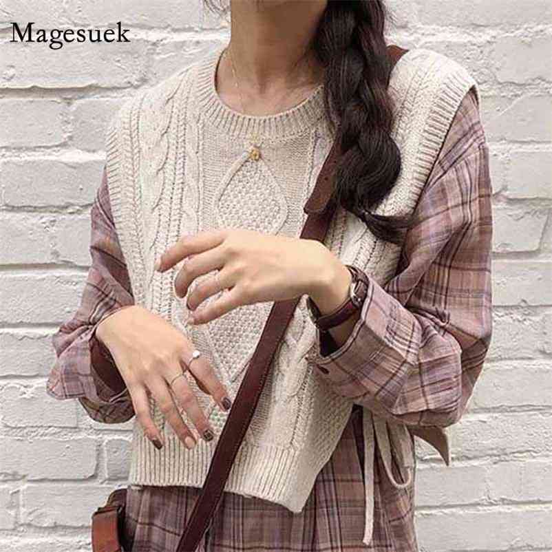 Sleeveless Casual O-neck Vest Winter Short Knitted Women Sweaters Oversize Pullover Autumn Tops 10975 210518, Coffee
Sleeveless Casual O-neck Vest Winter Short Knitted Women Sweaters Oversize Pullover Autumn Tops 10975 210518, Coffee