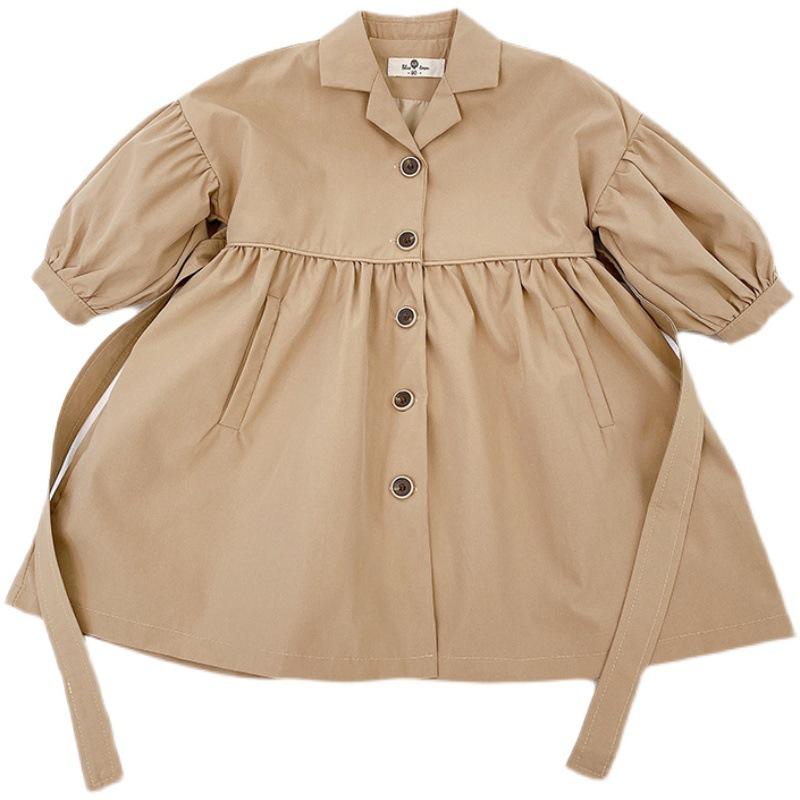 Coat Autumn Kids Clothing Children's Long Trench Girls Korean Style Puff Sleeve Windbreaker Jacket Toddle Outerwear Clothes 1-6T, Blue;gray
Coat Autumn Kids Clothing Children's Long Trench Girls Korean Style Puff Sleeve Windbreaker Jacket Toddle Outerwear Clothes 1-6T, Blue;gray
