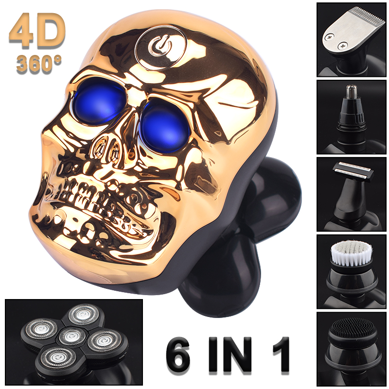 Electric Shaving 6 in 1 Bald Head Shaver 5D Rotary Razor five balde Multifunctional Beard Hair Trimmer Nose Ear Trimmer for Men
Electric Shaving 6 in 1 Bald Head Shaver 5D Rotary Razor five balde Multifunctional Beard Hair Trimmer Nose Ear Trimmer for Men