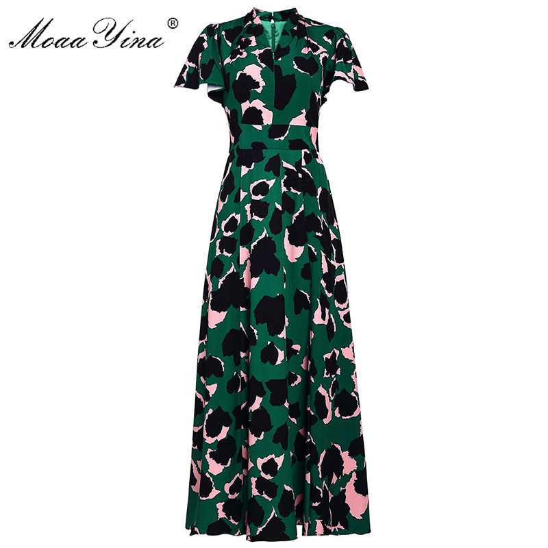 Fashion Designer dress V-neck Spring Summer Women'S Party Sexy Elegant Boho Beach Print Maxi Long Dresses 210524, Green
Fashion Designer dress V-neck Spring Summer Women'S Party Sexy Elegant Boho Beach Print Maxi Long Dresses 210524, Green