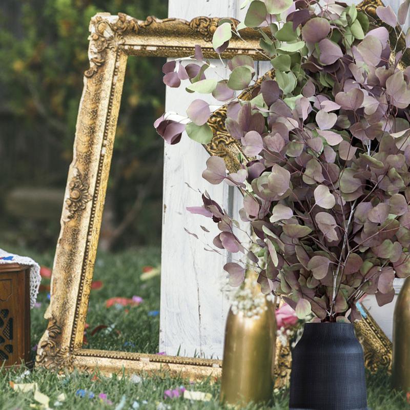 Decorative Flowers & Wreaths Natural Preserved Eucalyptus Leaves Bouquet Immortal Dried Flower For Wedding Decor Display Home Decoration