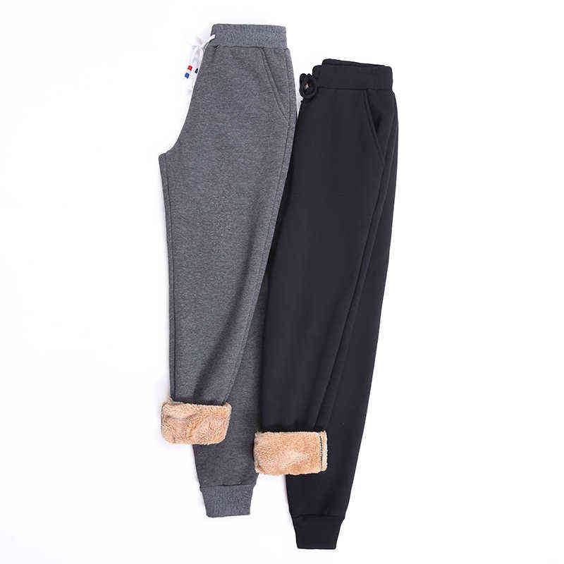 Women Winter Thick Lambskin Cashmere Pants Warm Female Casual Cotton Loose Harlan Long Trousers Plus Size S-5XL 3XL 4XL 211115
