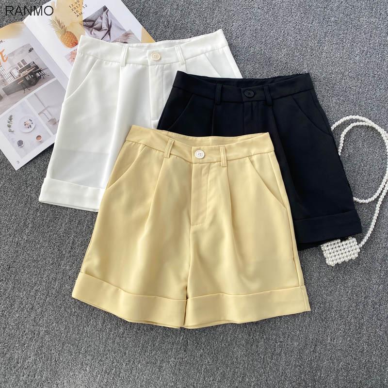 Casual Pants Women' Summer Wear 2021 Korean Simple Solid Color Versatile High Waist Show Thin Wide Leg Short Men' Shorts, Black
Casual Pants Women' Summer Wear 2021 Korean Simple Solid Color Versatile High Waist Show Thin Wide Leg Short Men' Shorts, Black