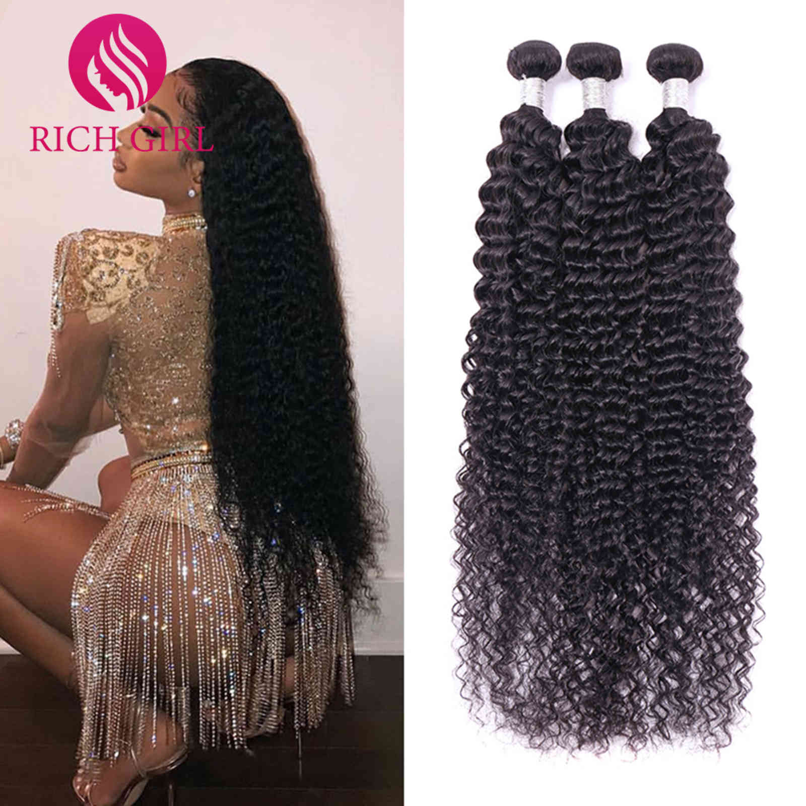 human hair bulks Richgirl Deep Wave Human Hair Bundles Remy Peruvian Weave Natural Color 26 28 30 32 40 Inch Curly 100% Extension
human hair bulks Richgirl Deep Wave Human Hair Bundles Remy Peruvian Weave Natural Color 26 28 30 32 40 Inch Curly 100% Extension