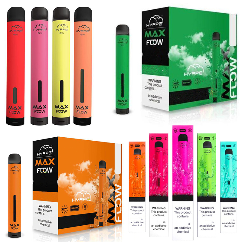 fashion Hyppe max flow Disposable Vape Pen Kits 2000 Puffs cigarettes 900mAh Battery 6ML Vapor Pod Device eCigs Puffbars Vapes
fashion Hyppe max flow Disposable Vape Pen Kits 2000 Puffs cigarettes 900mAh Battery 6ML Vapor Pod Device eCigs Puffbars Vapes