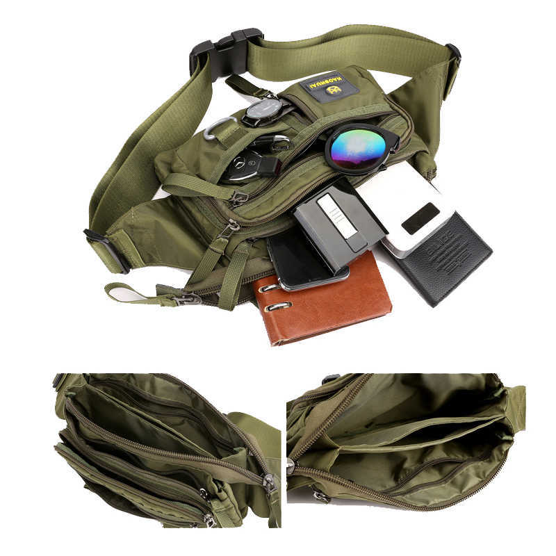 Anti-theft Money Pocket Phone Chest Bag Waterproof Zipper Nylon Men Waist Belt Bags Shoulder Pack Women Bum Bag Fanny Packs Male 210708