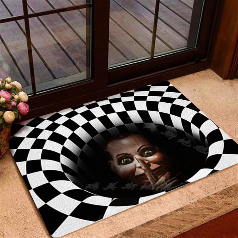 Party Decoration Horror Halloween Doormats Skulls 3D Printing Mat/Rug Kitchen Mat Nordic Flannel Home Decor Large Carpets For Living Room Be Best qual