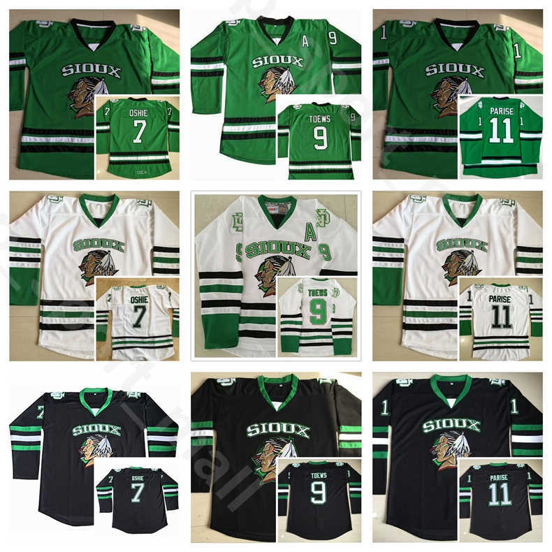 North Dakota Fighting Sioux College 9 Jonathan Toews Jerseys Men Ice Hockey 11 Zach Parise 7 TJ Oshie Jerseys Stitched Black Green White, 7 black
North Dakota Fighting Sioux College 9 Jonathan Toews Jerseys Men Ice Hockey 11 Zach Parise 7 TJ Oshie Jerseys Stitched Black Green White, 7 black