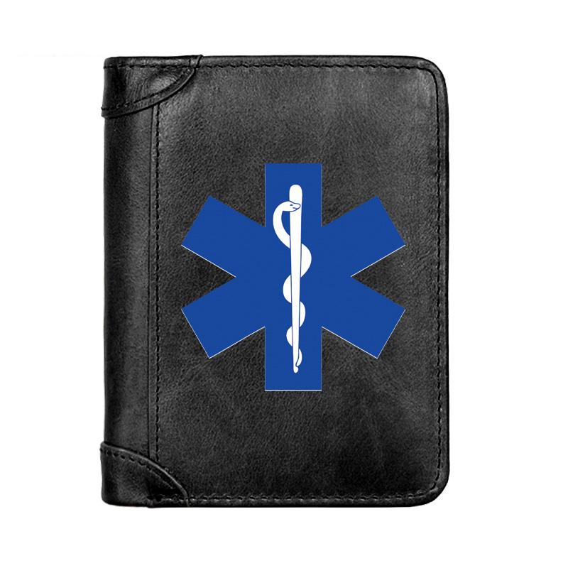 Wallets High Quality Luxury Star Of Life Design Genuine Leather Men Wallet Business Classic Slim Card Holder Male Short Purses, Black
Wallets High Quality Luxury Star Of Life Design Genuine Leather Men Wallet Business Classic Slim Card Holder Male Short Purses, Black