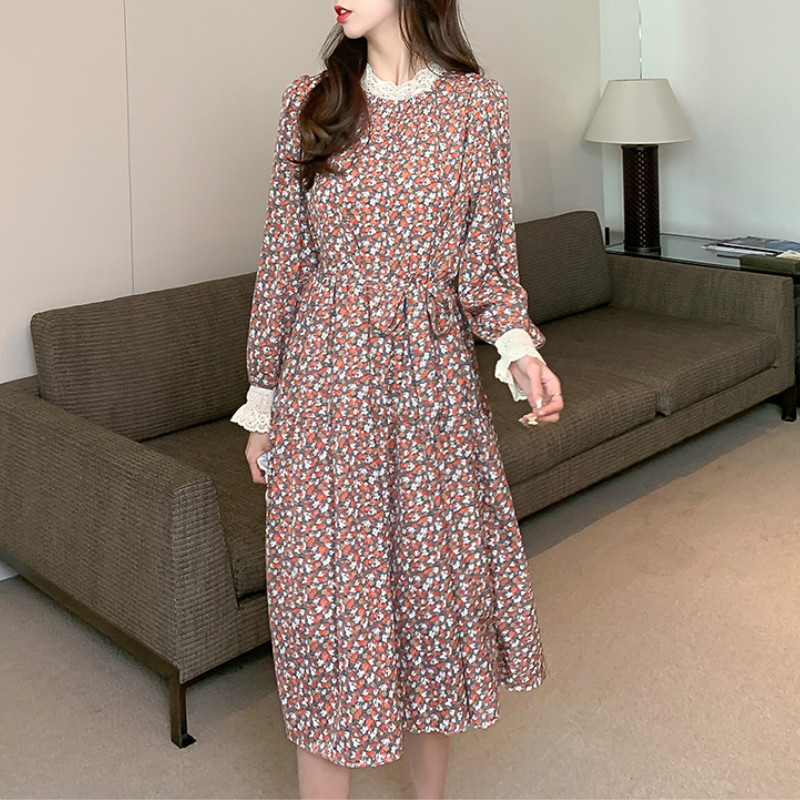 2021women chiffon dress two layers 2021 autumn winter fashion female long sleeve vintage printed casual dresses loose a-line vestido, Black;gray
2021women chiffon dress two layers 2021 autumn winter fashion female long sleeve vintage printed casual dresses loose a-line vestido, Black;gray