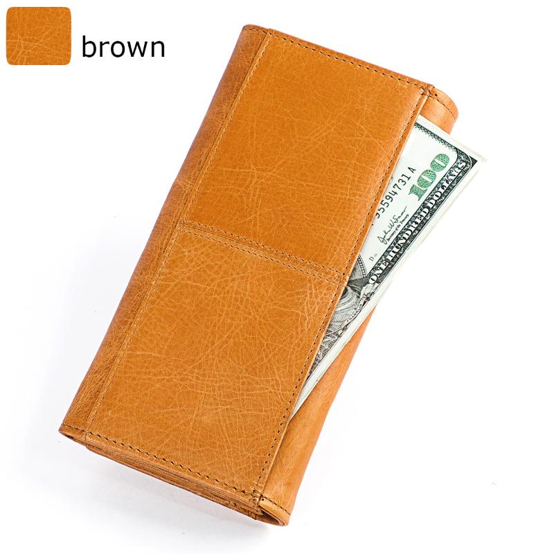 Wallets BONAMIE Genuine Leather Women With Zipper Pocket High Quality Clutch Long Cowhide Wallet RFID Fashion Female Purse
