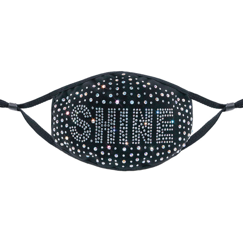 2021 Point diamond mask diamonds letter rhinestone fashion with cotton masks summer sunscreen face-mask
2021 Point diamond mask diamonds letter rhinestone fashion with cotton masks summer sunscreen face-mask