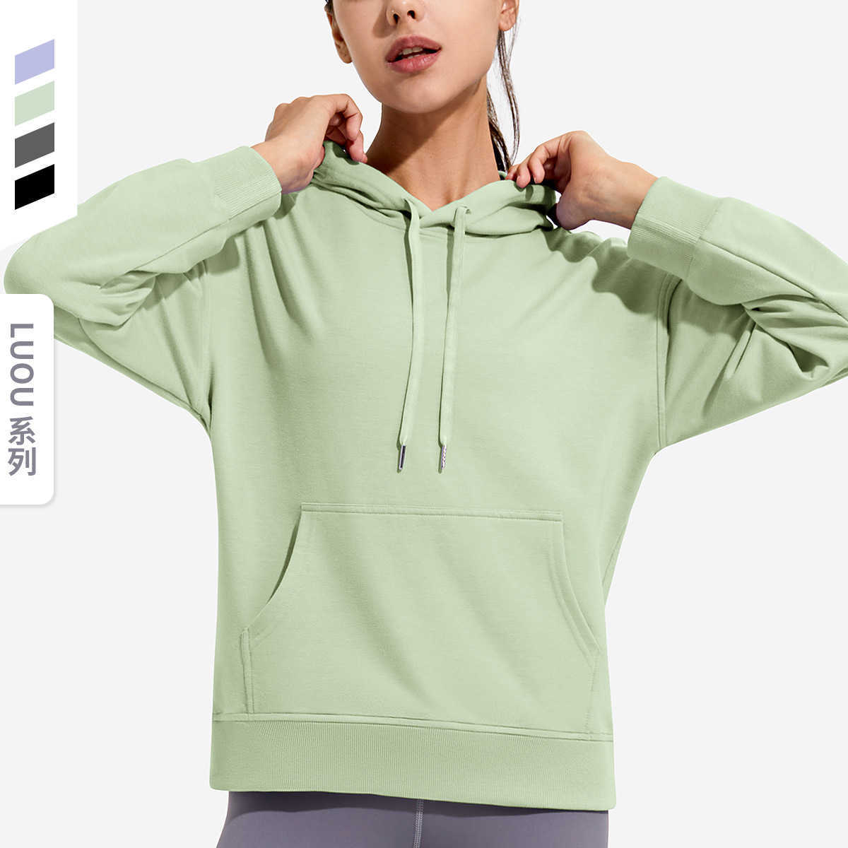 Sports Coat Women's Hooded Sweater Outdoor Running Elastic Breathable Fitness Yoga Hoodies Casual Fashion Long Sleeve Top, Grey 
Sports Coat Women's Hooded Sweater Outdoor Running Elastic Breathable Fitness Yoga Hoodies Casual Fashion Long Sleeve Top, Grey
