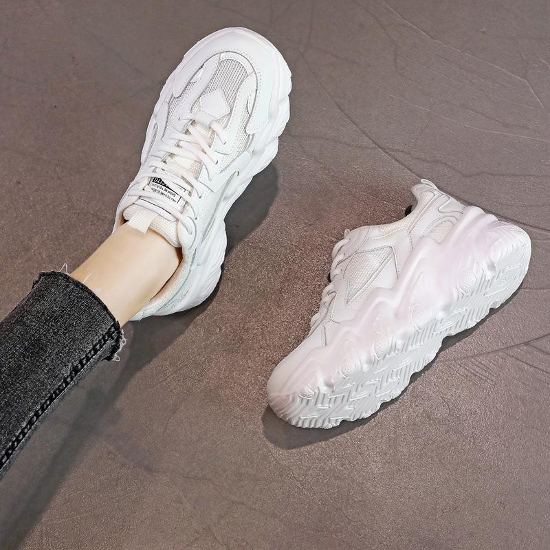 Spring Cowhide Old Shoes Sports Wind Casual Women's Color Matching Thick-soled Non-slip Lace Running Sneakers Boots, Black
Spring Cowhide Old Shoes Sports Wind Casual Women's Color Matching Thick-soled Non-slip Lace Running Sneakers Boots, Black
