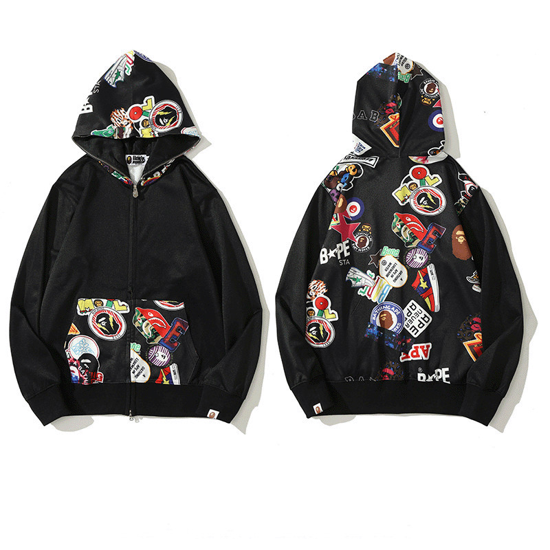 Designer Luxury Apes Fashion Man Hip Hop Shark Hoodie Autumn And Winter Printed Hooded Cardigan Zipper Sweater Jacket, Black
Designer Luxury Apes Fashion Man Hip Hop Shark Hoodie Autumn And Winter Printed Hooded Cardigan Zipper Sweater Jacket, Black
