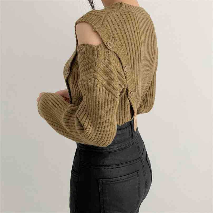 Autumn Fashion Korean Women Sweater Elegant Small Sexy Button Off Shoulder Long Sleeve Knitt Sweaters Female 210525, Black
Autumn Fashion Korean Women Sweater Elegant Small Sexy Button Off Shoulder Long Sleeve Knitt Sweaters Female 210525, Black