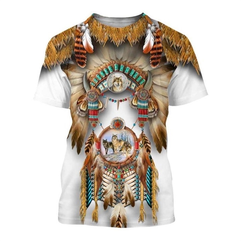 Native Indian Wolf 3D Printed men t shirt Harajuku Fashion Short sleeve summer streetwear Unisex t tops LK-55 210629
Native Indian Wolf 3D Printed men t shirt Harajuku Fashion Short sleeve summer streetwear Unisex t tops LK-55 210629