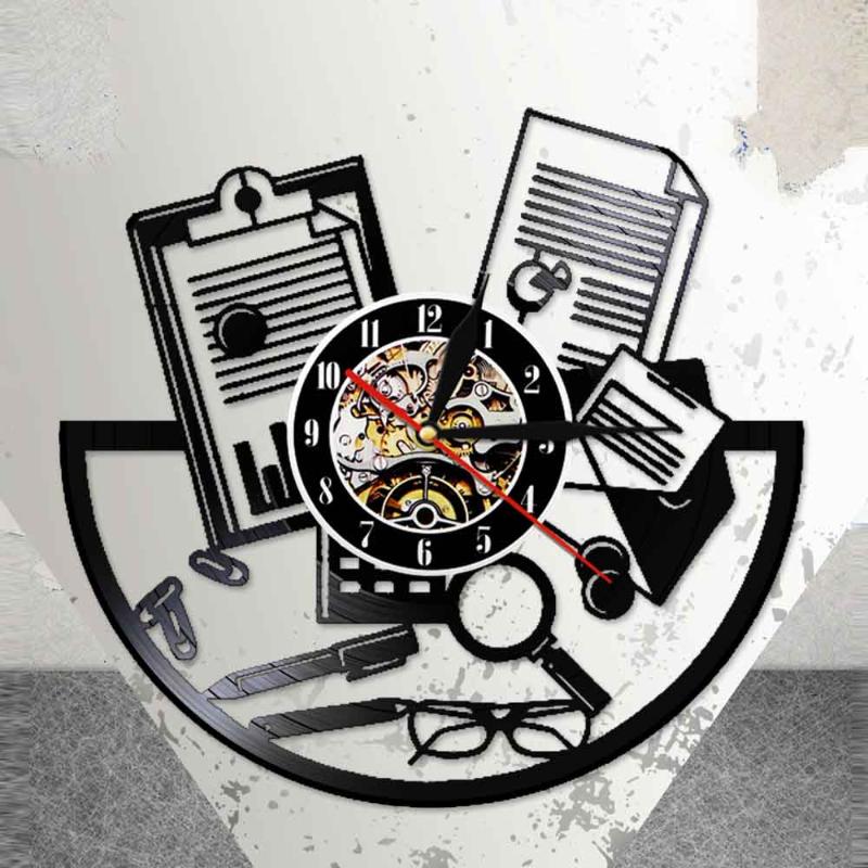 Wall Clocks Accountant LP Record Clock Maintains And Audits Business Accounts Laser Cut Watch LED Lighting Room Interior Decor
Wall Clocks Accountant LP Record Clock Maintains And Audits Business Accounts Laser Cut Watch LED Lighting Room Interior Decor