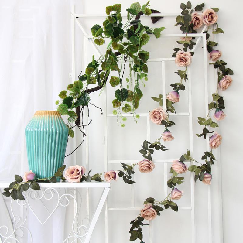 Decorative Flowers & Wreaths 4Pcs/lot 2M Length Rose Flower Vine Home Indoor Pipe Ceiling Decoration Rattan Wedding Wall Hanging Strip Roses, Blue
Decorative Flowers & Wreaths 4Pcs/lot 2M Length Rose Flower Vine Home Indoor Pipe Ceiling Decoration Rattan Wedding Wall Hanging Strip Roses, Blue