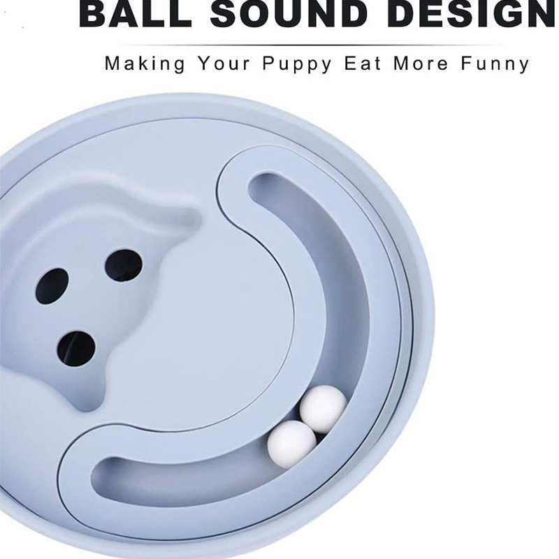 Dog Slow Feeder Bowls Nontoxic Food Dispensing Pet Leaking Food Bowl No Choking IQ Training Tumbler Puppy Interactive Puzzle Toy