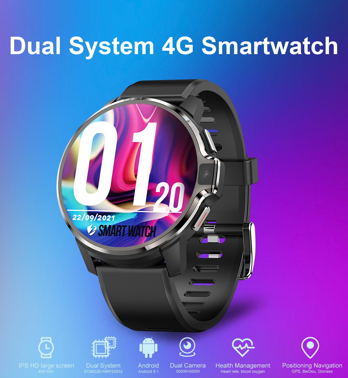 LEMP Smart Watch 4G Android 9.1 Dual System 4G 128GB LTE 4G GPS 1050 MAh Man Smartwatch 2021 Dual Camera for Men
LEMP Smart Watch 4G Android 9.1 Dual System 4G 128GB LTE 4G GPS 1050 MAh Man Smartwatch 2021 Dual Camera for Men