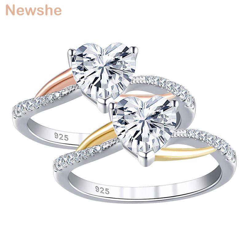 Cluster Rings She Two Tones 925 Silver Yellow Rose Gold Engagement For Women Heart Shape Wedding Ring Cz Jewelry, Golden;silver
Cluster Rings She Two Tones 925 Silver Yellow Rose Gold Engagement For Women Heart Shape Wedding Ring Cz Jewelry, Golden;silver