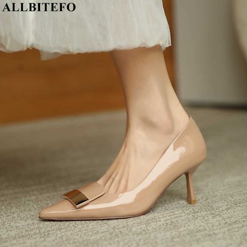 ALLBITEFO full genuine leather sexy high heels wedding women shoes autumn/spring women high heel shoes office ladies shoes 210611, As picture
ALLBITEFO full genuine leather sexy high heels wedding women shoes autumn/spring women high heel shoes office ladies shoes 210611, As picture