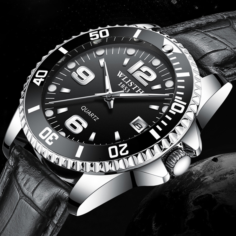 Fashion Mens Watches Top Brand Luxury Date Quartz Watch Leather Waterproof Sport Watch Men Relogio Masculino Reloj Hombre, Leather black
Fashion Mens Watches Top Brand Luxury Date Quartz Watch Leather Waterproof Sport Watch Men Relogio Masculino Reloj Hombre, Leather black