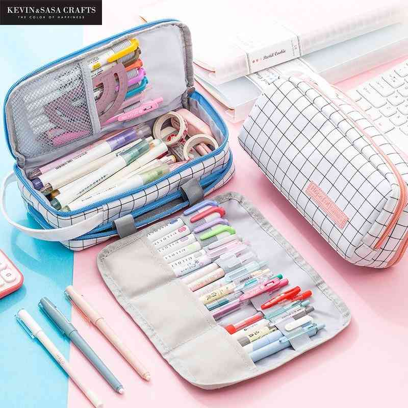 Multi Function Large Capacity Pencil Case Fabric Kawaii Pencilcase School Pen Case Supplies School Box Pencils Pouch Stationery 210330
Multi Function Large Capacity Pencil Case Fabric Kawaii Pencilcase School Pen Case Supplies School Box Pencils Pouch Stationery 210330