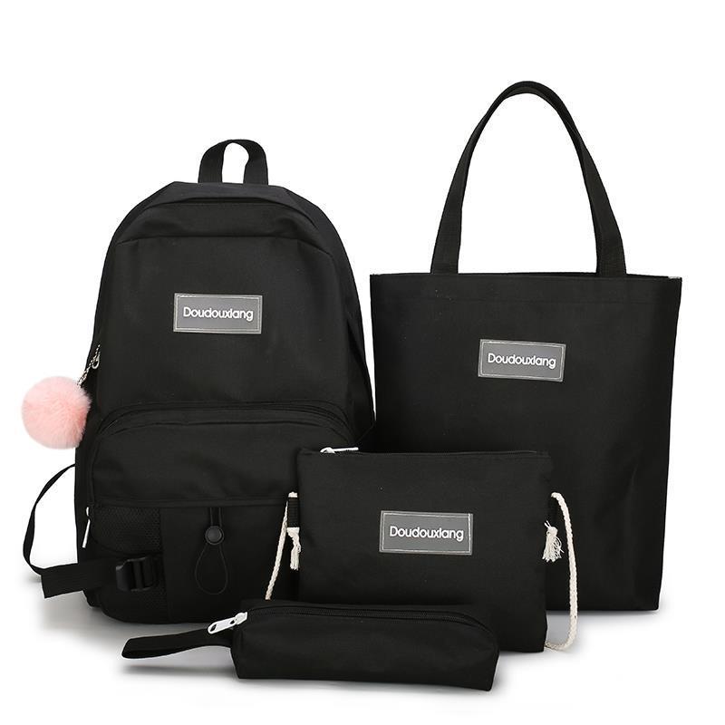 4pcs set school for teenage bags girls female backpack canvas college kids book women travel
4pcs set school for teenage bags girls female backpack canvas college kids book women travel
