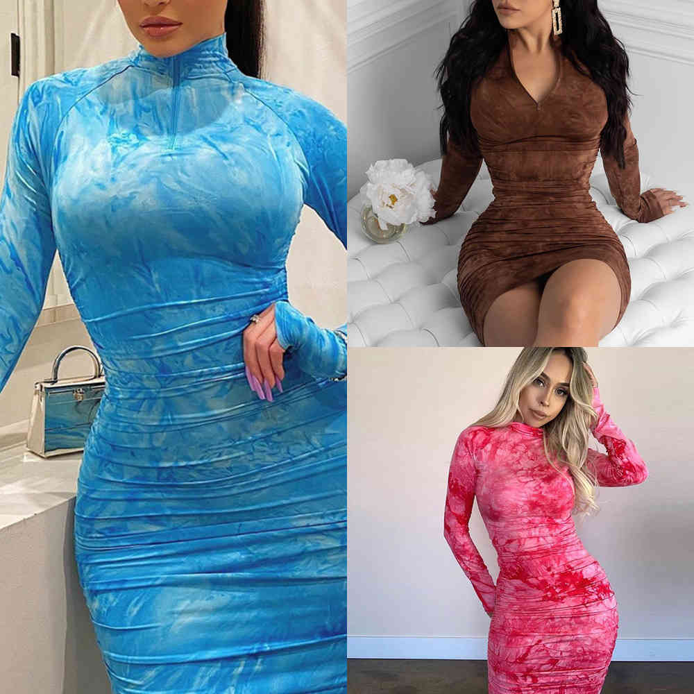 Women Long Sleeve Dress Fashion Tie Dye Round Neck Printed Zipper Pencil Skirt Nightclub Party Casual Ladies Evening Dresses 8872, Mix or leave a message
Women Long Sleeve Dress Fashion Tie Dye Round Neck Printed Zipper Pencil Skirt Nightclub Party Casual Ladies Evening Dresses 8872, Mix or leave a message